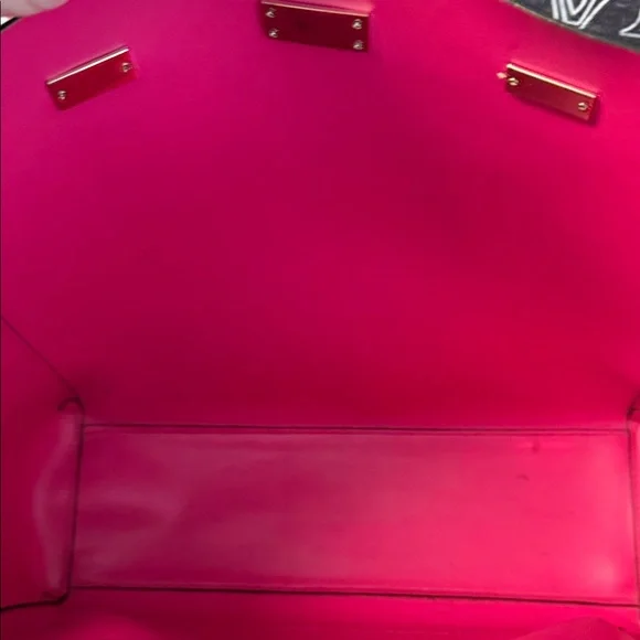 Kate Spade Black Tote with Pink Accents EUC - Picture 4 of 5